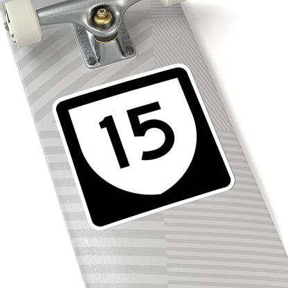 PR urban primary 15 (Puerto Rico) (Road Sign) STICKER Vinyl Kiss-Cut Decal