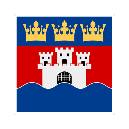 Jonkopings lan vapenflagga (Sweden) STICKER Vinyl Kiss-Cut Decal