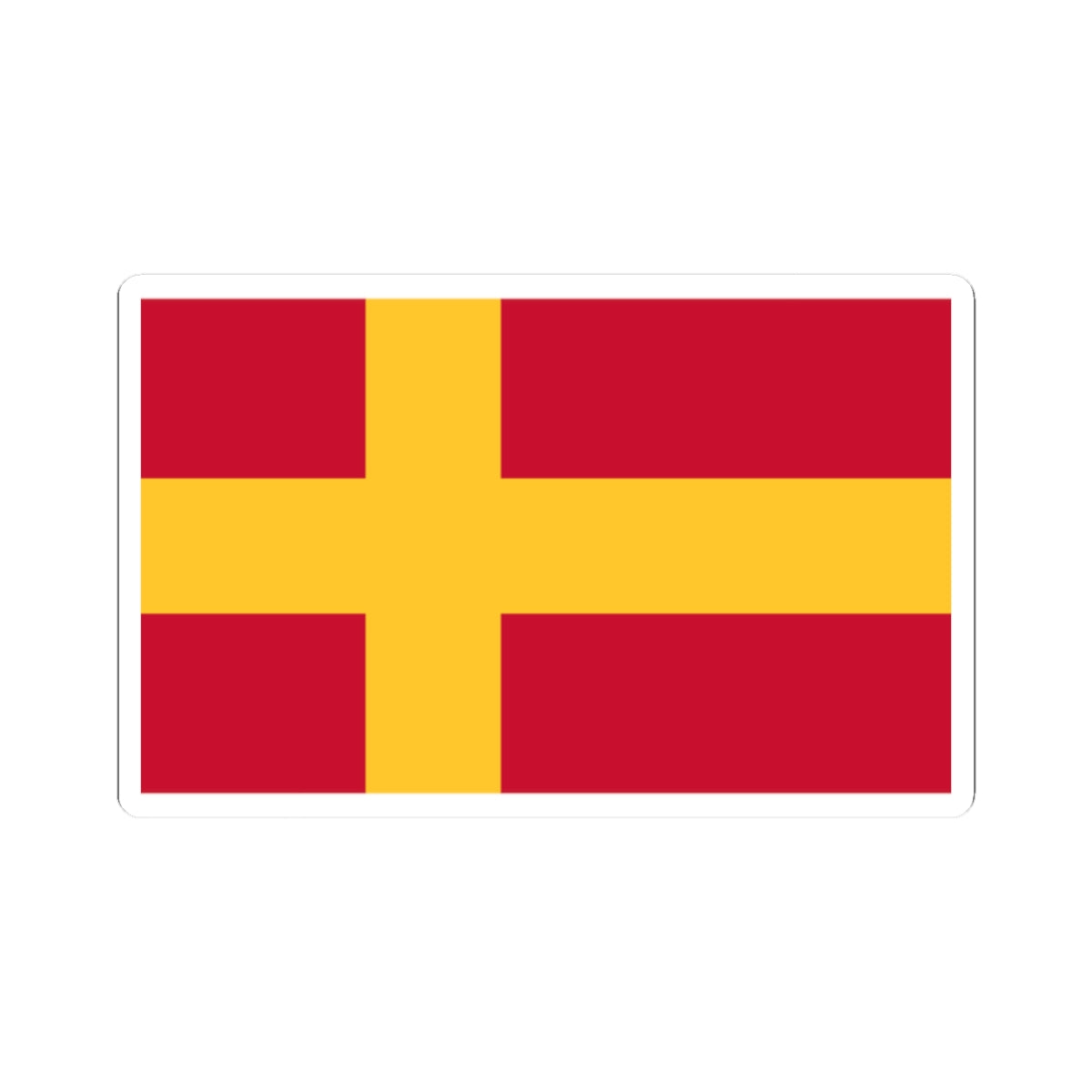 Flag of the Finland Swedes (Finland) STICKER Vinyl Kiss-Cut Decal