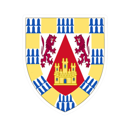 Arms of Henry II of Castile before his accession (Spain) (Coat of Arms) STICKER Vinyl Kiss-Cut Decal