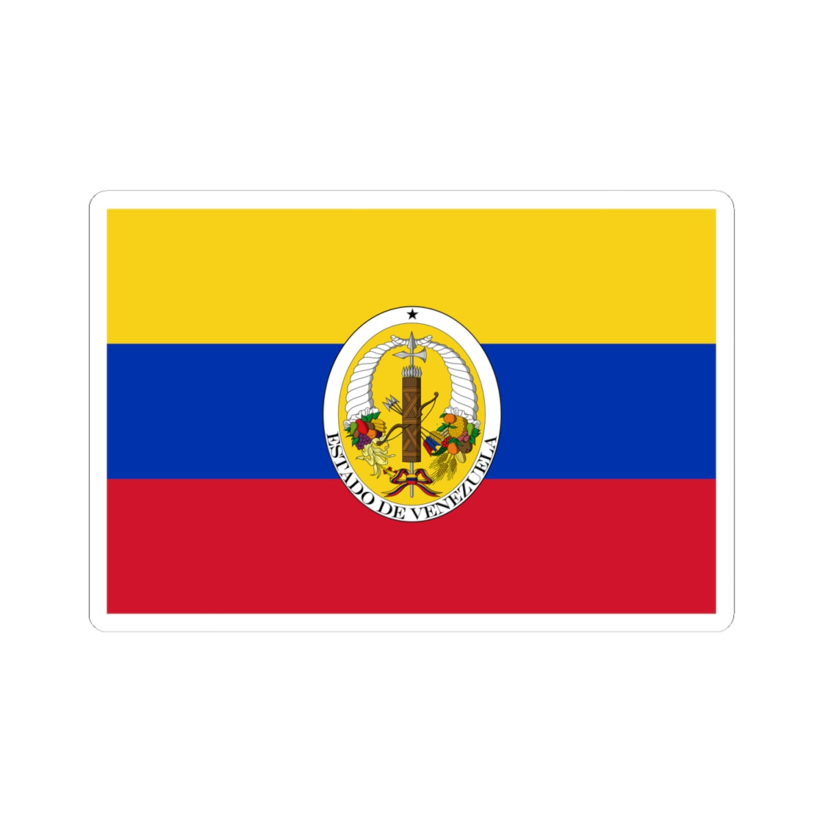 Flag of Venezuela 1830-1836 (Venezuela) STICKER Vinyl Kiss-Cut Decal