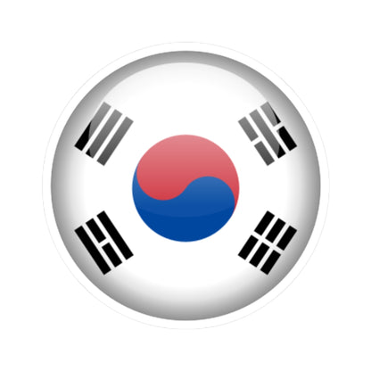 Flag orb South Korea (Korea) STICKER Vinyl Kiss-Cut Decal