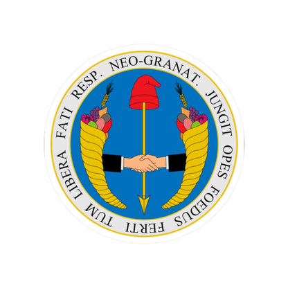 Coat of arms of United Provinces of New Granada - STICKER Vinyl Kiss-Cut Decal