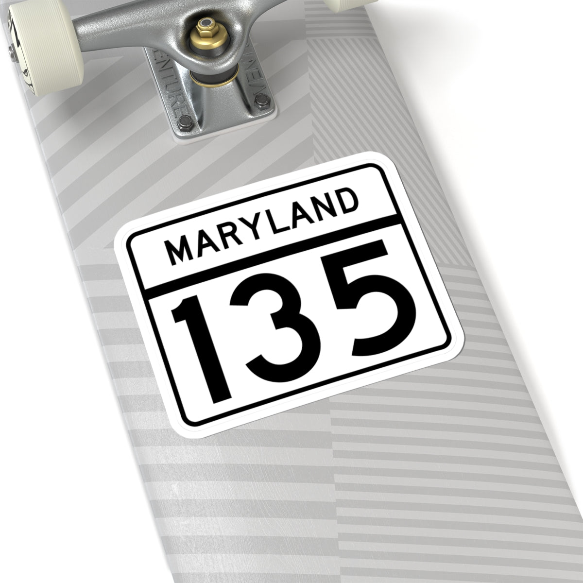 MD Route 135 (Maryland) (Road Sign) STICKER Vinyl Kiss-Cut Decal