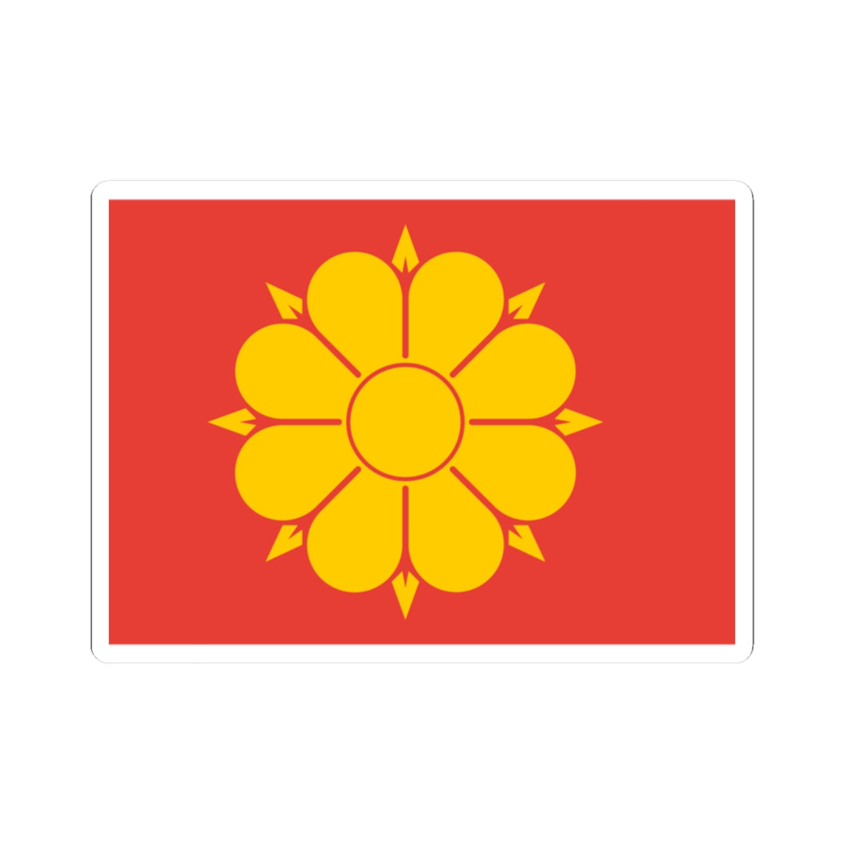 Flag of Trondheim (Norway) STICKER Vinyl Kiss-Cut Decal