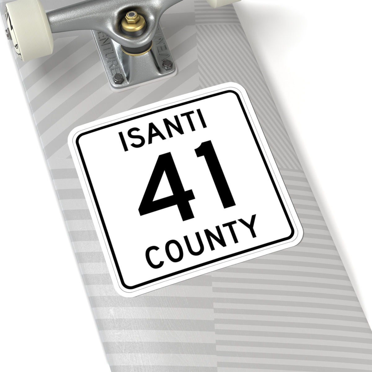 Isanti County 41 MN (Minnesota) (Road Sign) STICKER Vinyl Kiss-Cut Decal