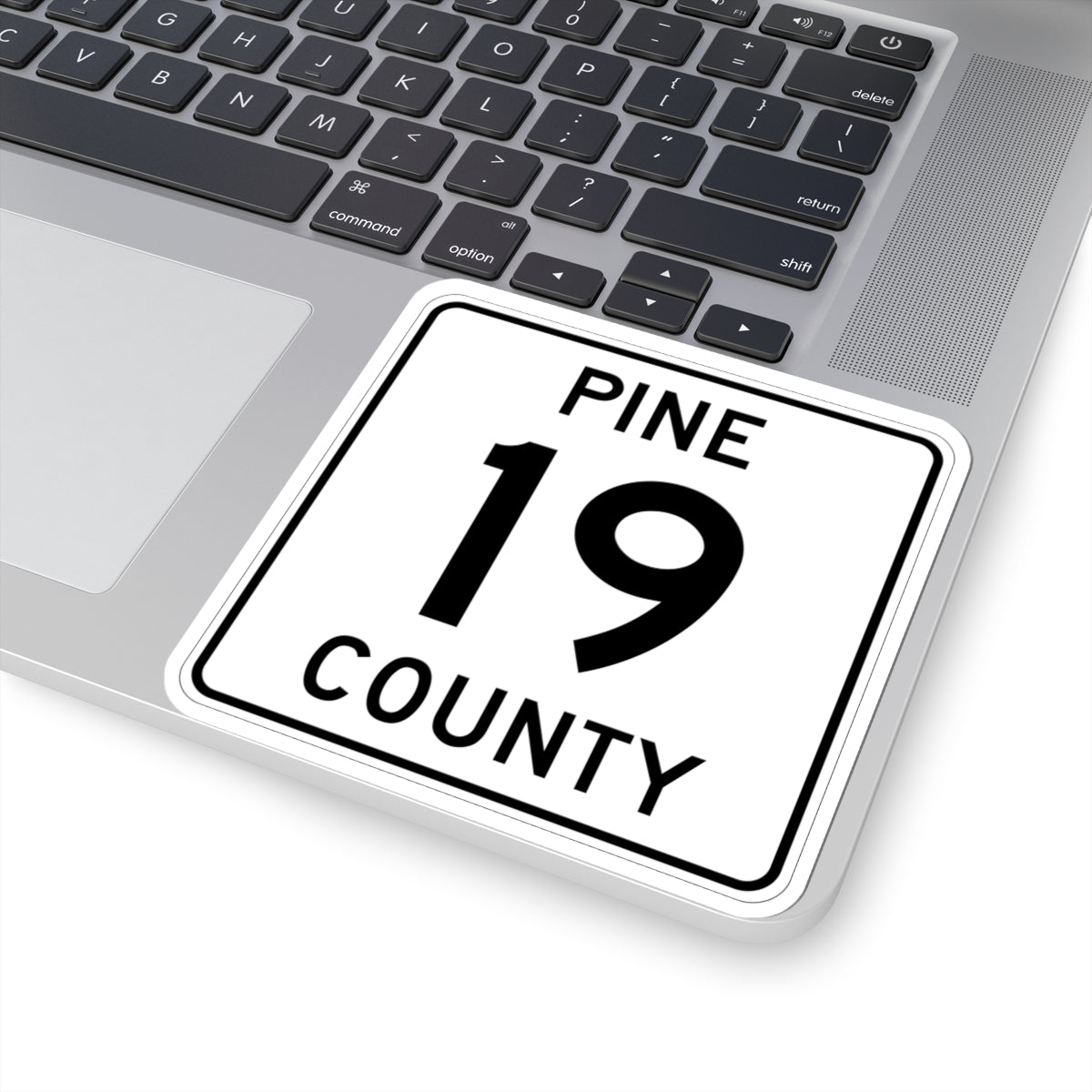 Pine County Route 19 MN (Minnesota) (Road Sign) STICKER Vinyl Kiss-Cut Decal