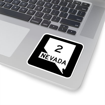 Nevada 2 (Nevada) (Road Sign) STICKER Vinyl Kiss-Cut Decal