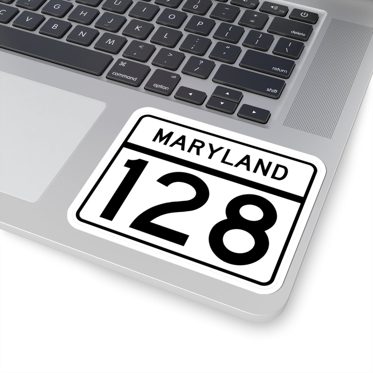 MD Route 128 (Maryland) (Road Sign) STICKER Vinyl Kiss-Cut Decal