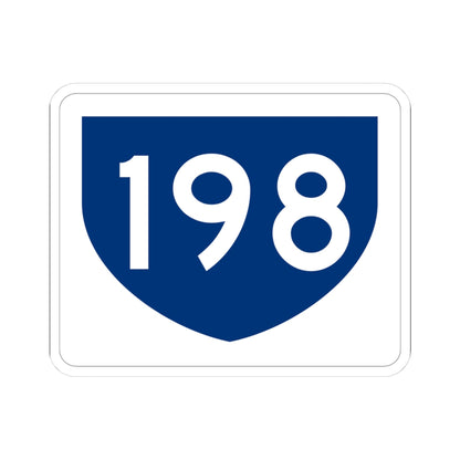 PR primary 198 (Puerto Rico) (Road Sign) STICKER Vinyl Kiss-Cut Decal