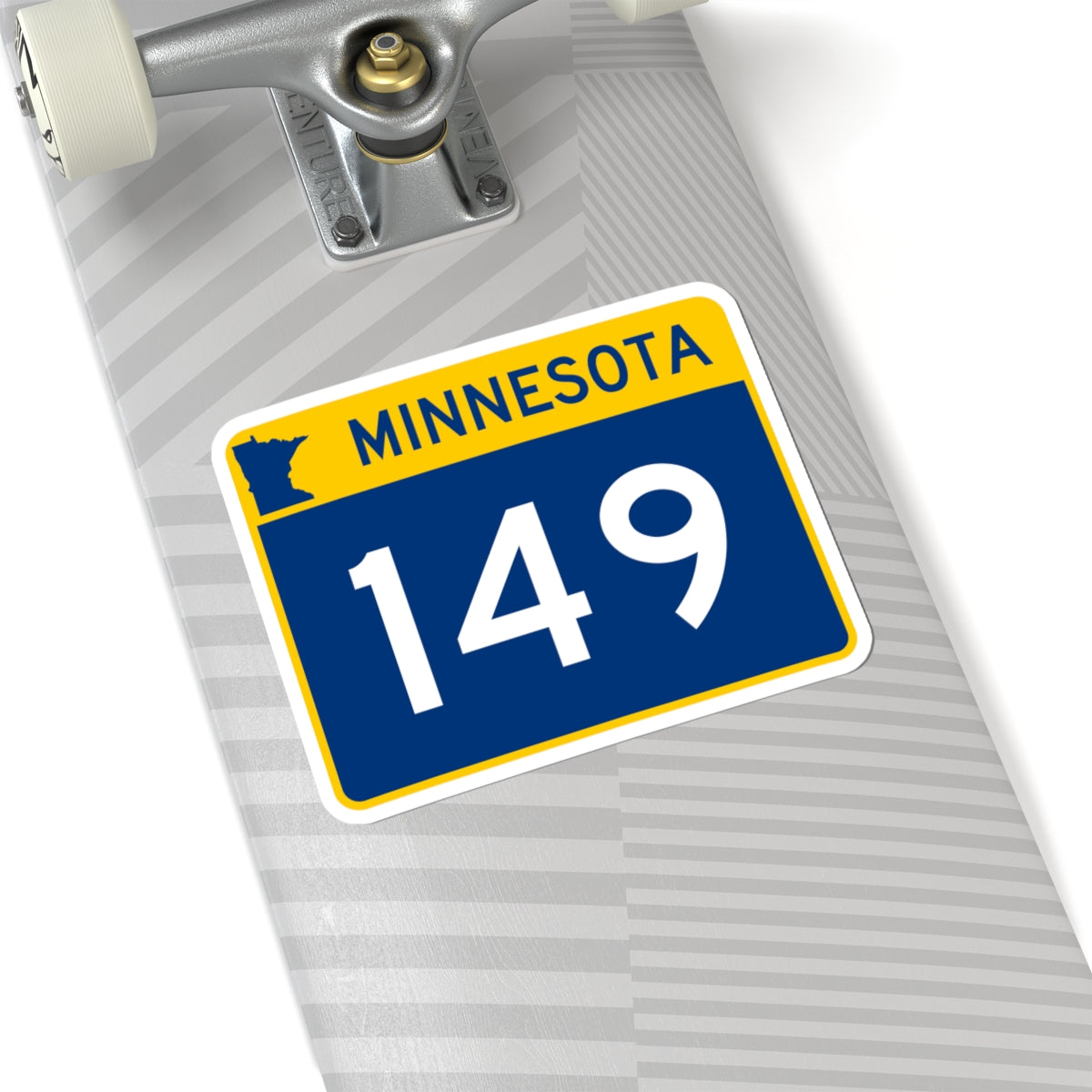 MN-149 wide (Minnesota) (Road Sign) STICKER Vinyl Kiss-Cut Decal