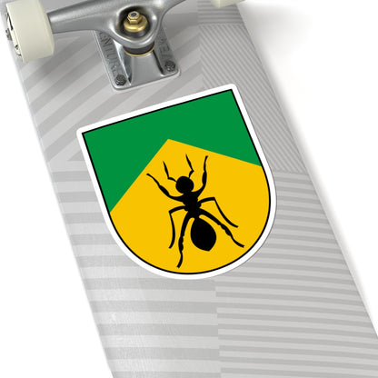 Ahja seal (Estonia) (Coat of Arms) STICKER Vinyl Kiss-Cut Decal