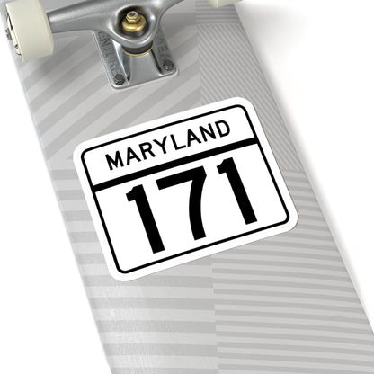 MD Route 171 (Maryland) (Road Sign) STICKER Vinyl Kiss-Cut Decal