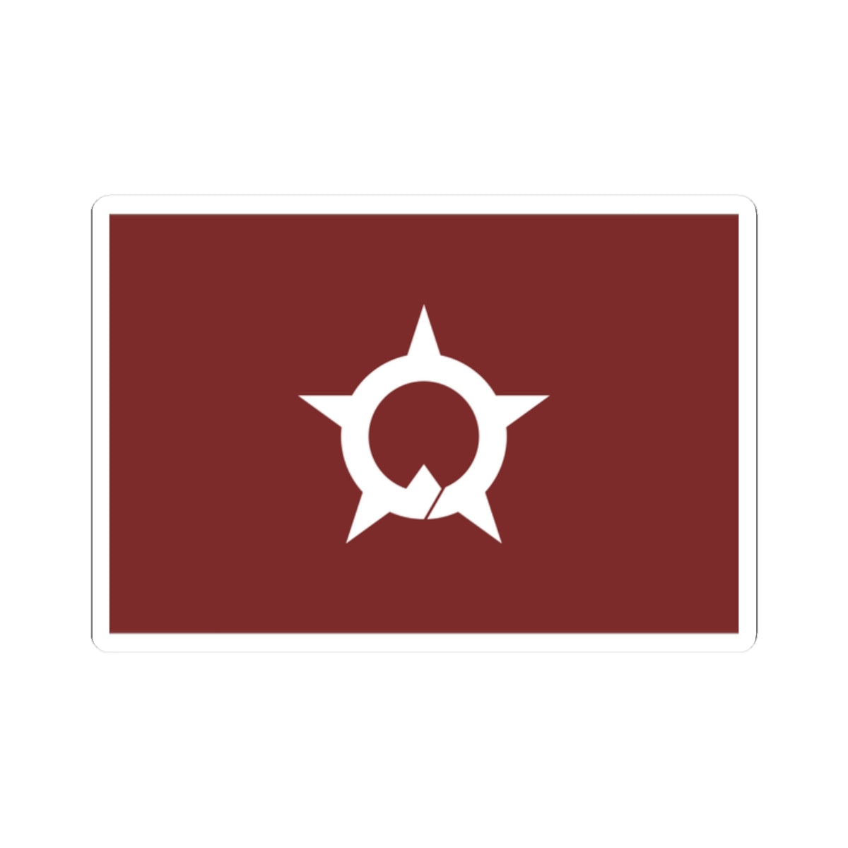 Flag of Ōno Fukui (Japan) STICKER Vinyl Kiss-Cut Decal