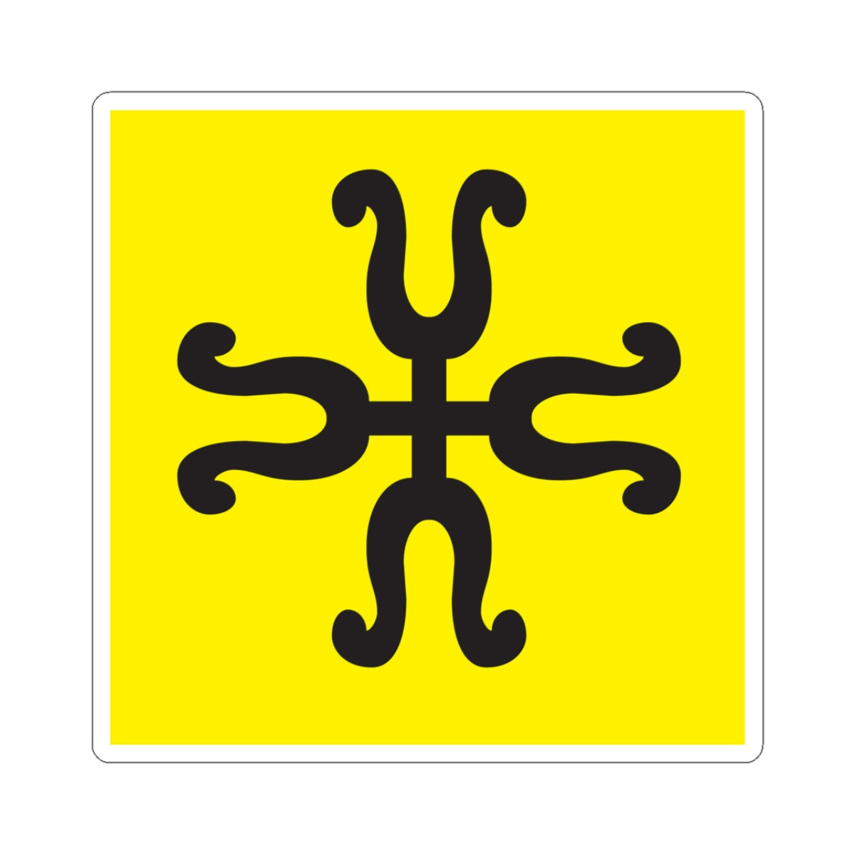 CHE Knonaueramt Flag (Switzerland) STICKER Vinyl Kiss-Cut Decal