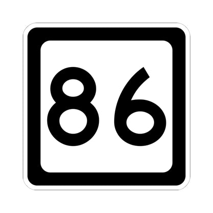 WV-86 (Virginia) (Road Sign) STICKER Vinyl Kiss-Cut Decal