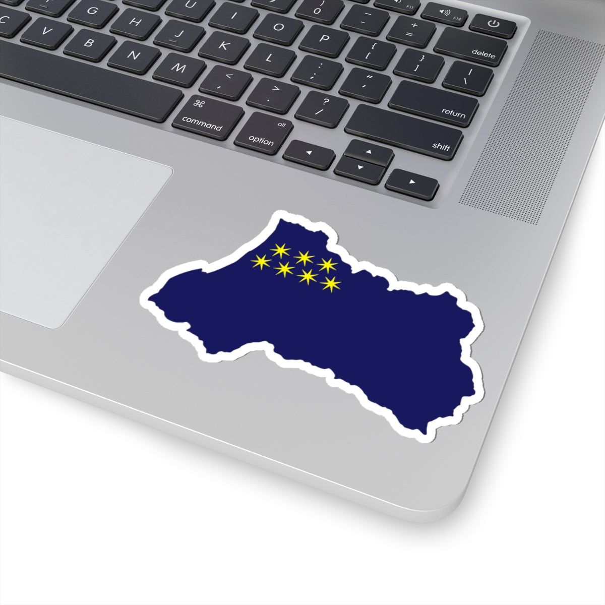 Flag-map of Ajara 2000-2004 (Georgia) STICKER Vinyl Kiss-Cut Decal