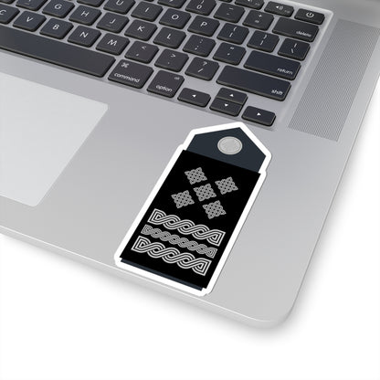 Naramenica službene odore stožernog generala HRZ i PZO (Croatia) (Military Rank) STICKER Vinyl Kiss-Cut Decal