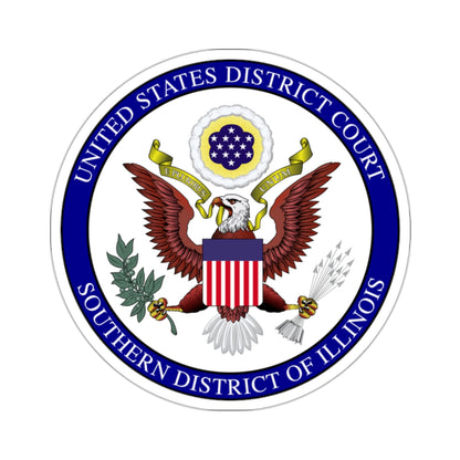 Seal of the United States District Court for the Southern District of Illinois - STICKER Vinyl Kiss-Cut Decal