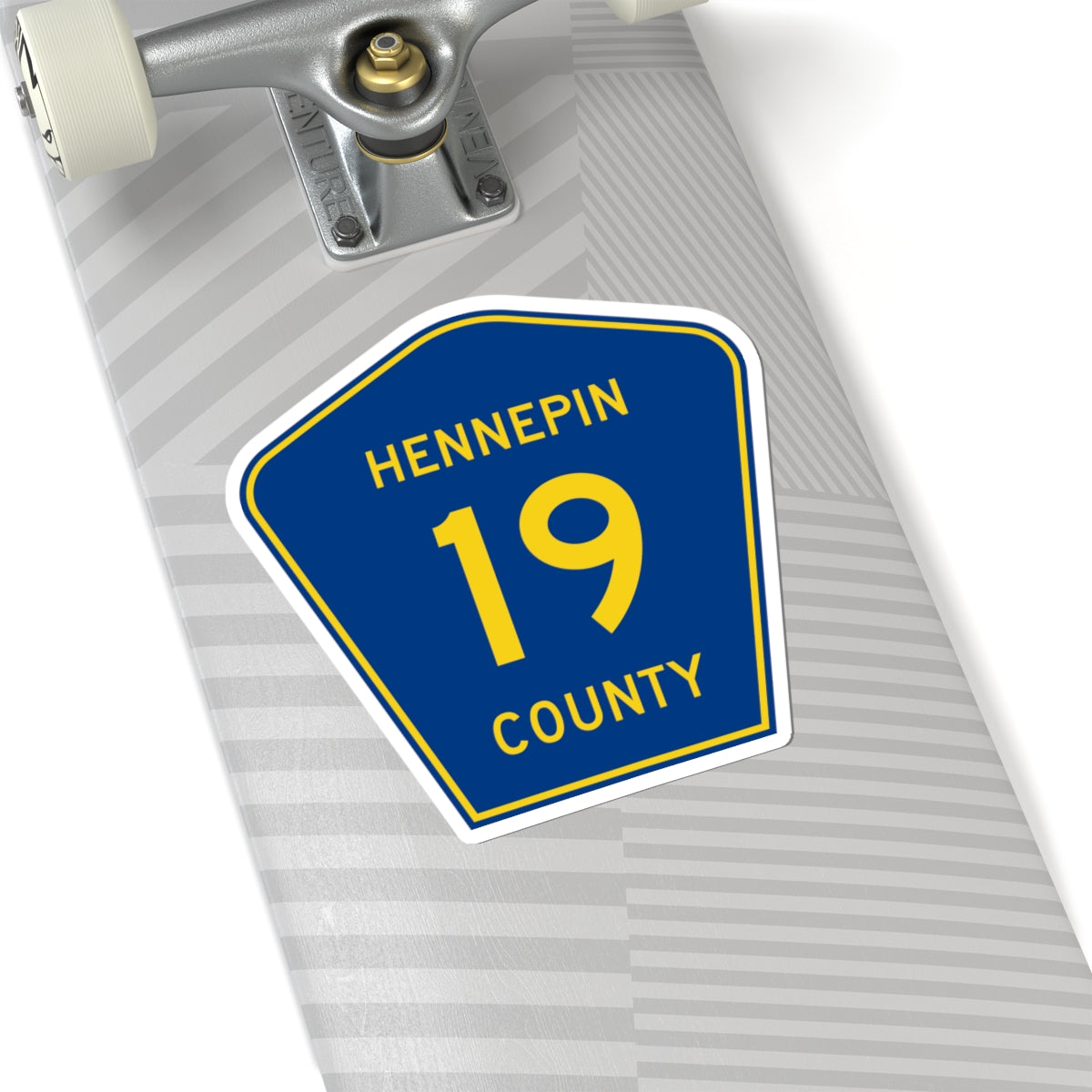 Hennepin County 19 (Minnesota) (Road Sign) STICKER Vinyl Kiss-Cut Decal