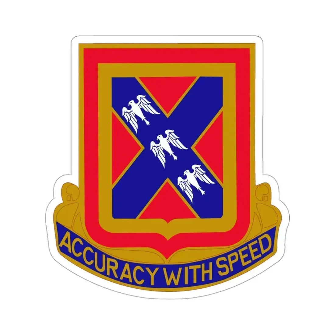 987th Field Artillery Battalion (U.S. Army) STICKER Vinyl Die-Cut Decal 3 Inch - The Sticker Space