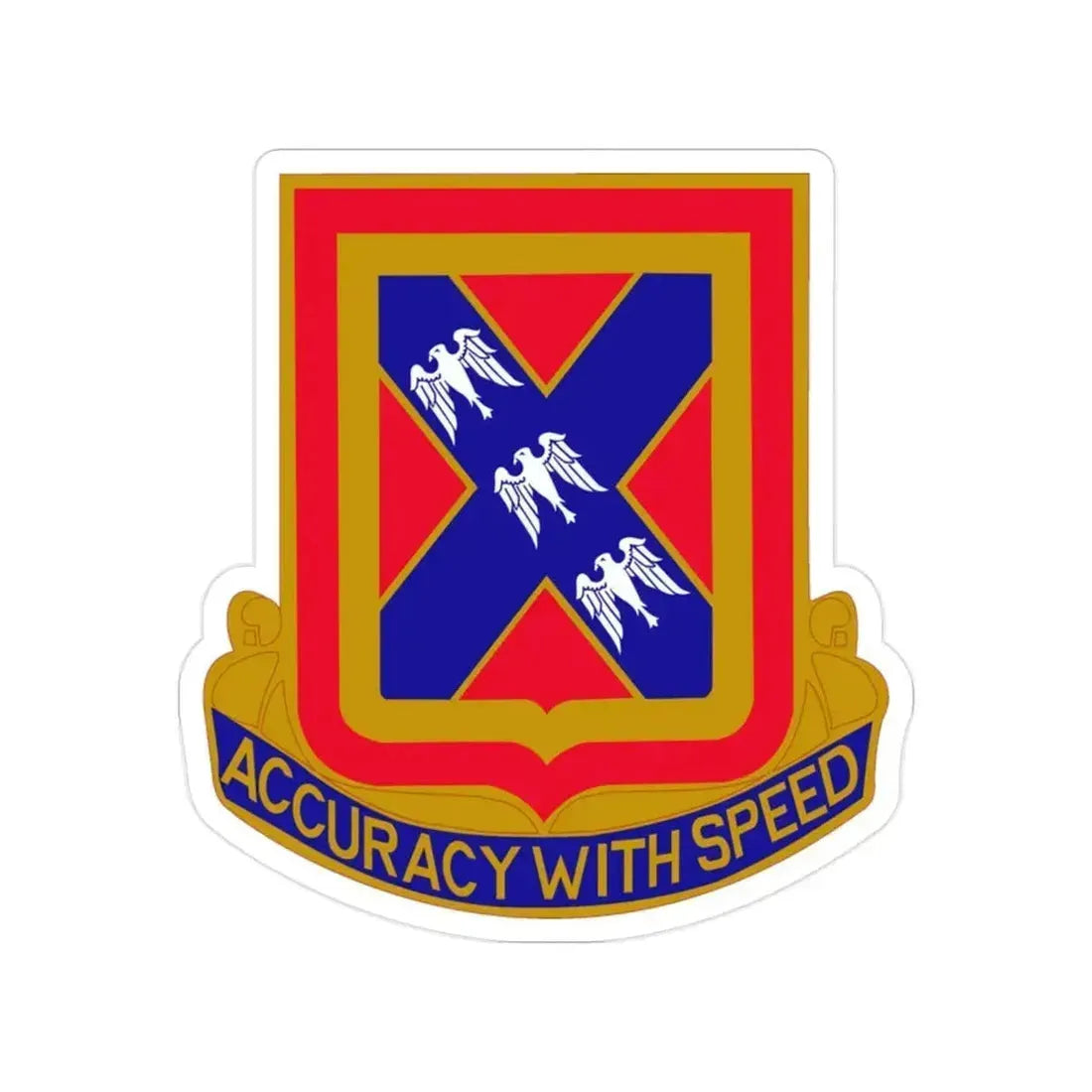 987th Field Artillery Battalion (U.S. Army) Transparent STICKER Die-Cut Vinyl Decal 2 Inch - The Sticker Space