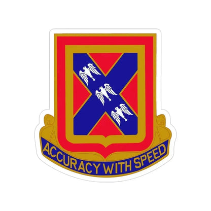 987th Field Artillery Battalion (U.S. Army) Transparent STICKER Die-Cut Vinyl Decal 4 Inch - The Sticker Space
