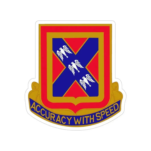 987th Field Artillery Battalion (U.S. Army) Transparent STICKER Die-Cut Vinyl Decal 6 Inch - The Sticker Space