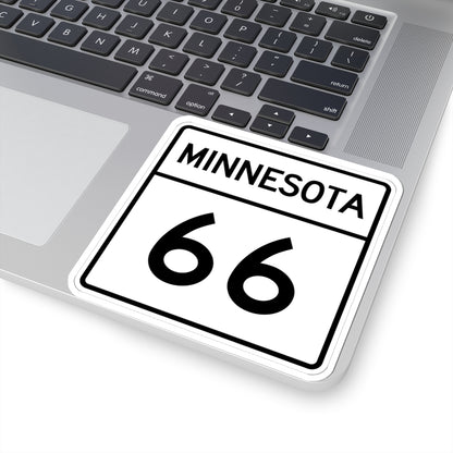 MN-66 1948 (Minnesota) (Road Sign) STICKER Vinyl Kiss-Cut Decal