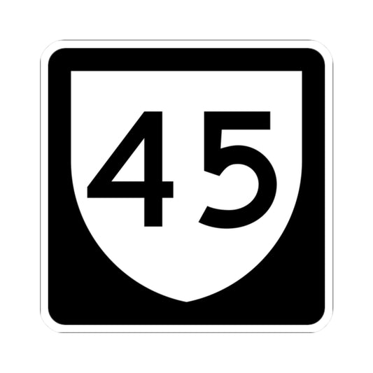 PR urban primary 45 (Puerto Rico) (Road Sign) STICKER Vinyl Kiss-Cut Decal