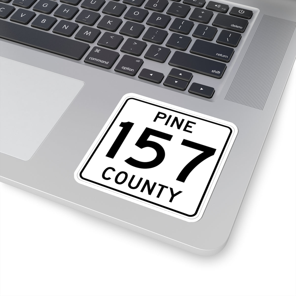 Pine County Route 157 MN (Minnesota) (Road Sign) STICKER Vinyl Kiss-Cut Decal