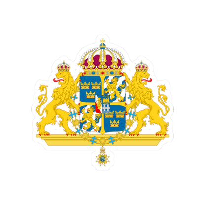 Great coat of arms of Sweden 2 - STICKER Vinyl Kiss-Cut Decal