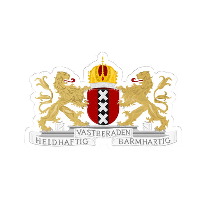 Amsterdam wapen (Netherlands) (Coat of Arms) STICKER Vinyl Kiss-Cut Decal