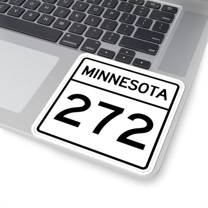 MN-272 1948 (Minnesota) (Road Sign) STICKER Vinyl Kiss-Cut Decal