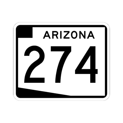 Arizona 274 (Arizona) (Road Sign) STICKER Vinyl Kiss-Cut Decal