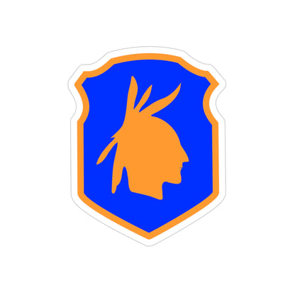 98th Infantry Division (U.S. Army) REVERSE PRINT Transparent STICKER-6" × 6"-The Sticker Space