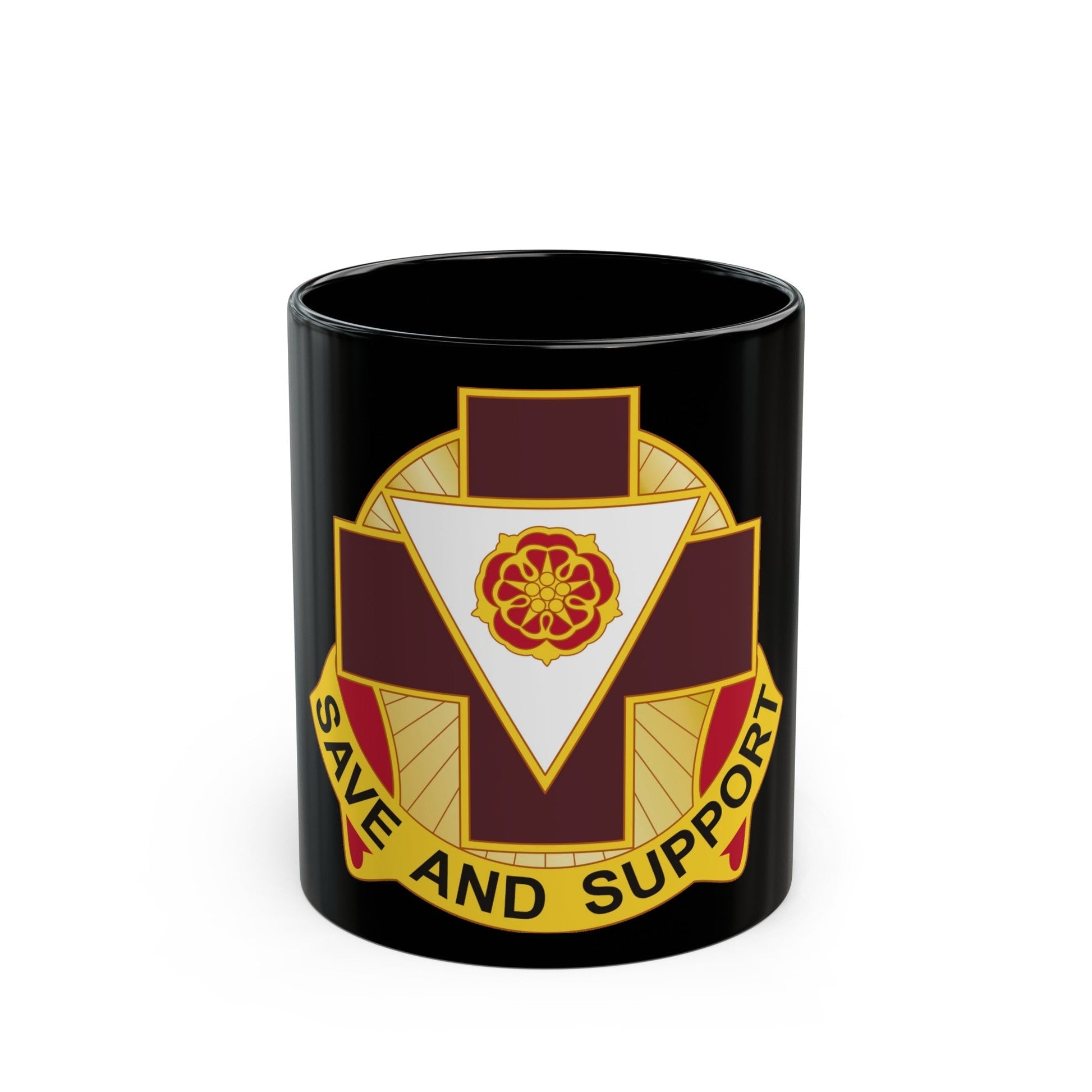 99 Field Hospital (U.S. Army) Black Coffee Mug-11oz-The Sticker Space