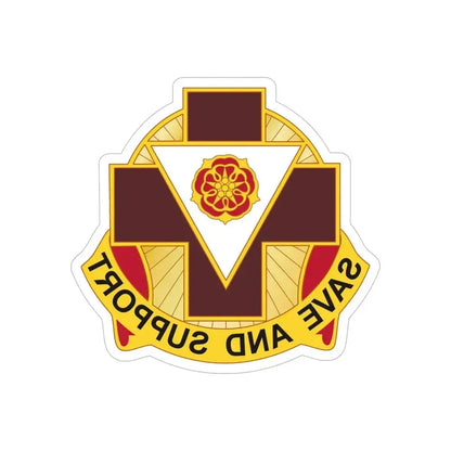 99 Field Hospital (U.S. Army) REVERSE PRINT Transparent Die-Cut STICKER 6 Inch Die-Cut Transparent - The Sticker Space