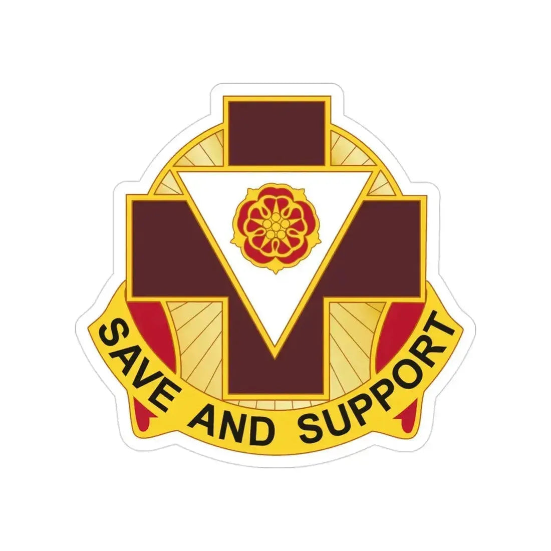 99 Field Hospital (U.S. Army) Transparent STICKER Die-Cut Vinyl Decal 3 Inch - The Sticker Space