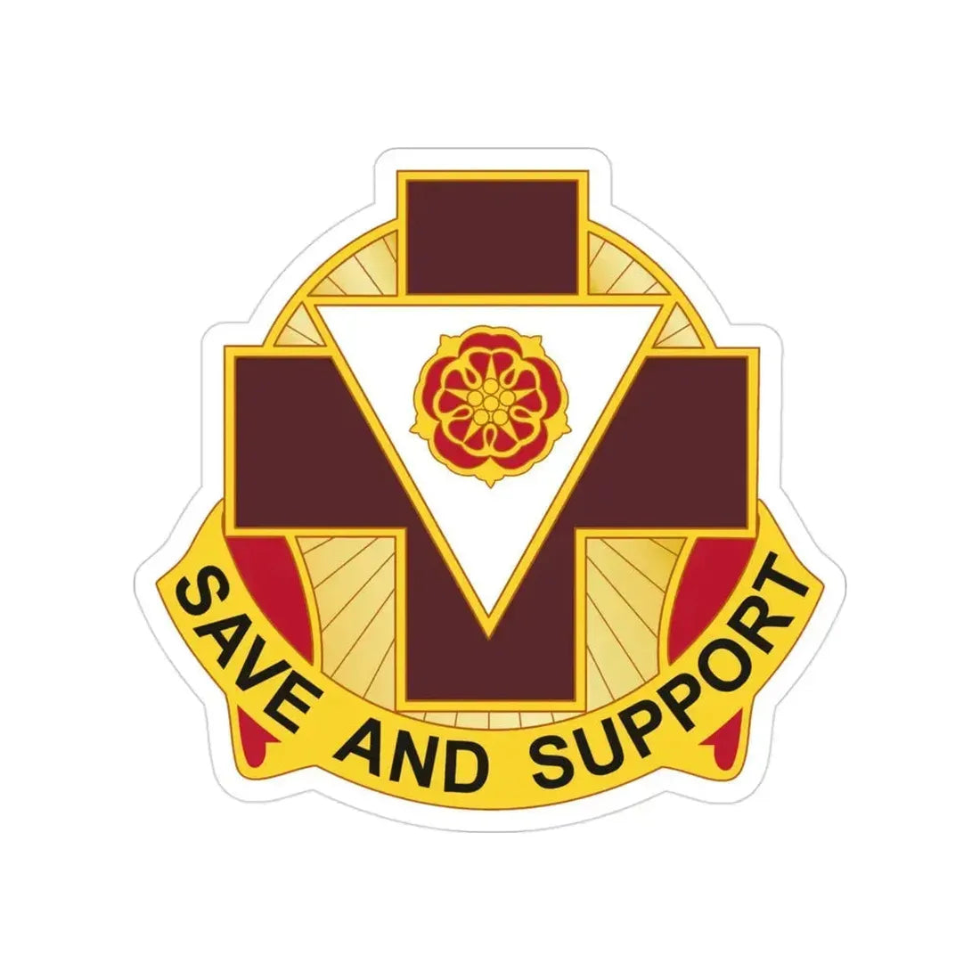 99 Field Hospital (U.S. Army) Transparent STICKER Die-Cut Vinyl Decal 3 Inch - The Sticker Space