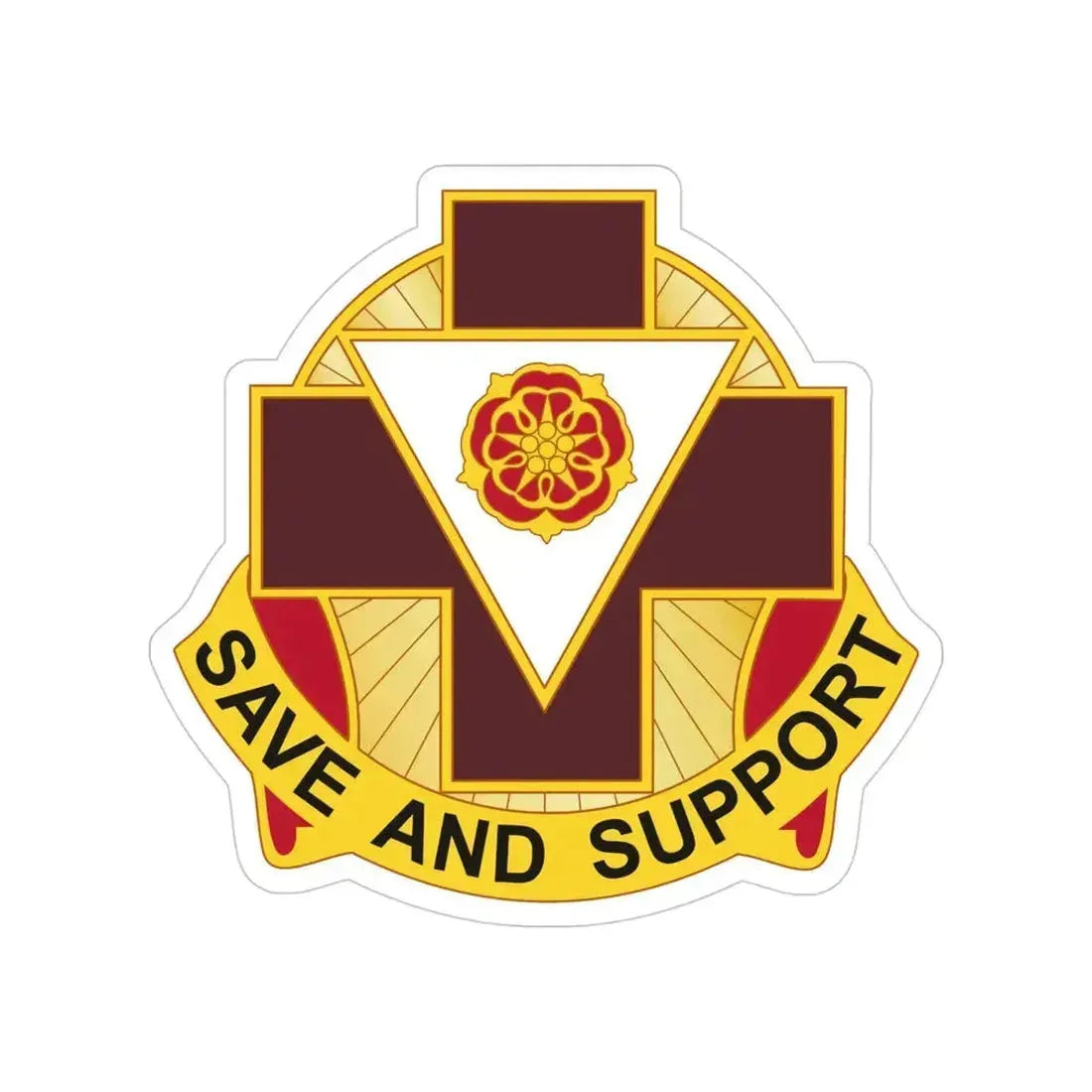 99 Field Hospital (U.S. Army) Transparent STICKER Die-Cut Vinyl Decal 4 Inch - The Sticker Space