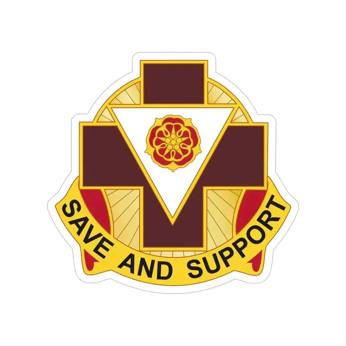 99 Field Hospital (U.S. Army) Transparent STICKER Die-Cut Vinyl Decal 5 Inch - The Sticker Space