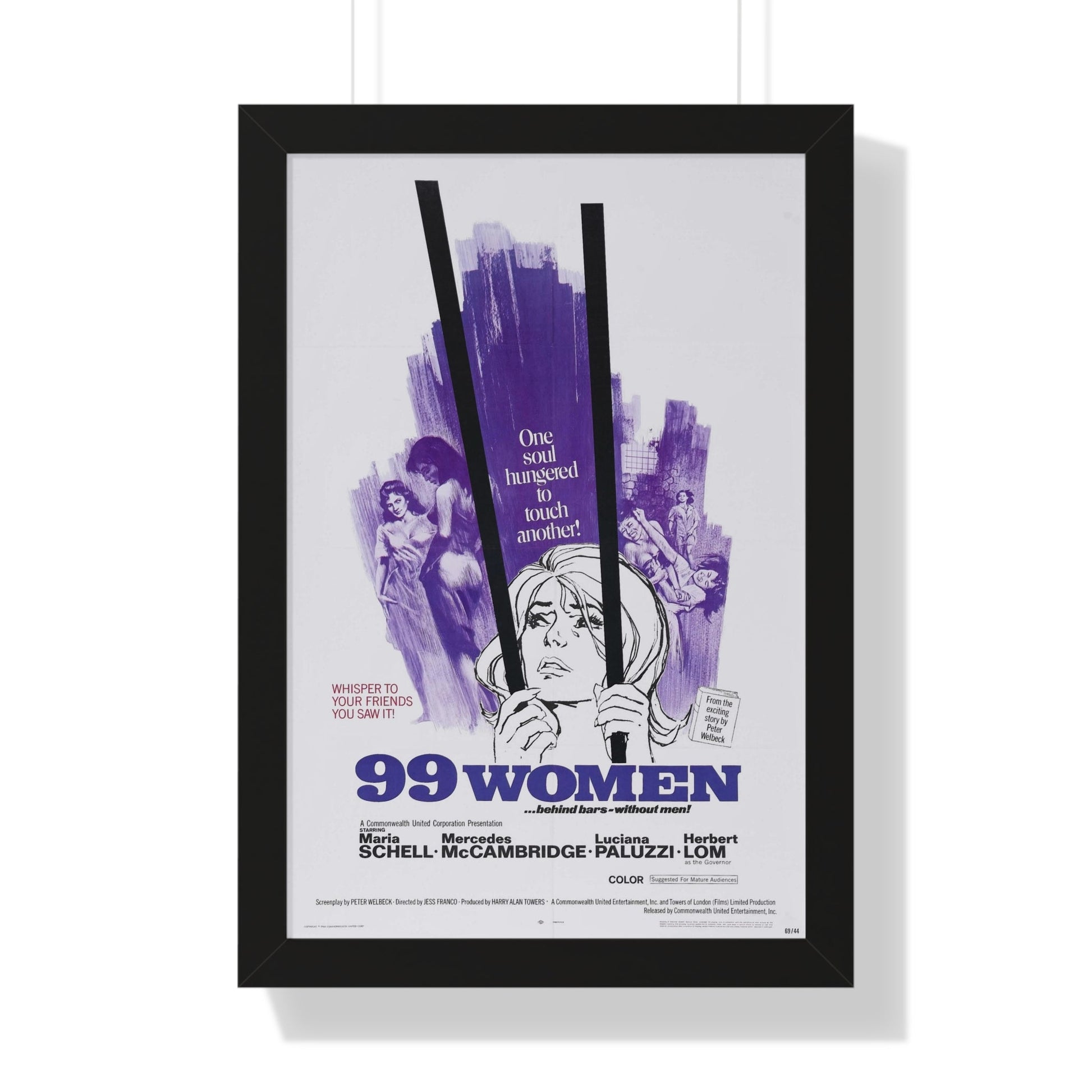 99 WOMEN 1969 - Framed Movie Poster-16″ x 24″-The Sticker Space