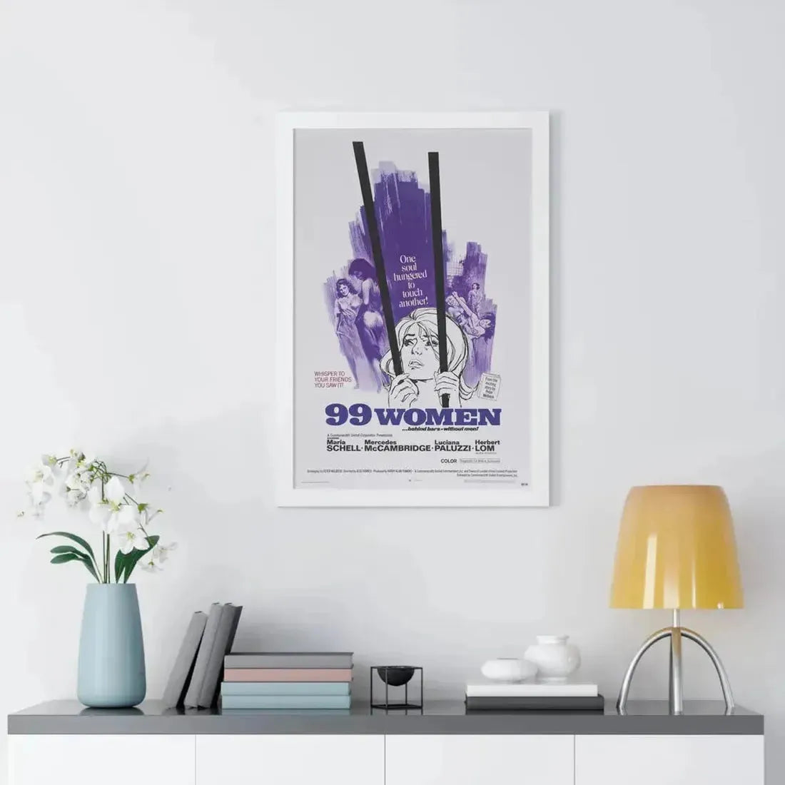 99 WOMEN 1969 - Framed Movie Poster - The Sticker Space