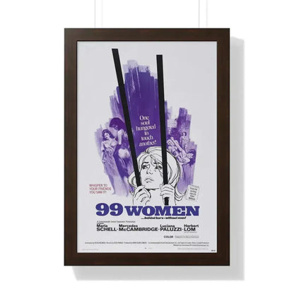 99 WOMEN 1969 - Framed Movie Poster - The Sticker Space