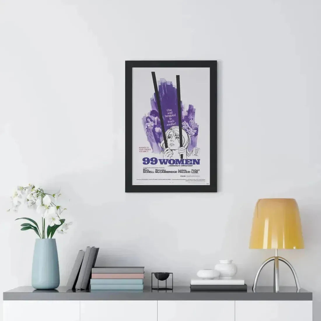 99 WOMEN 1969 - Framed Movie Poster - The Sticker Space