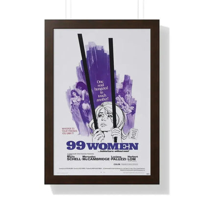 99 WOMEN 1969 - Framed Movie Poster - The Sticker Space