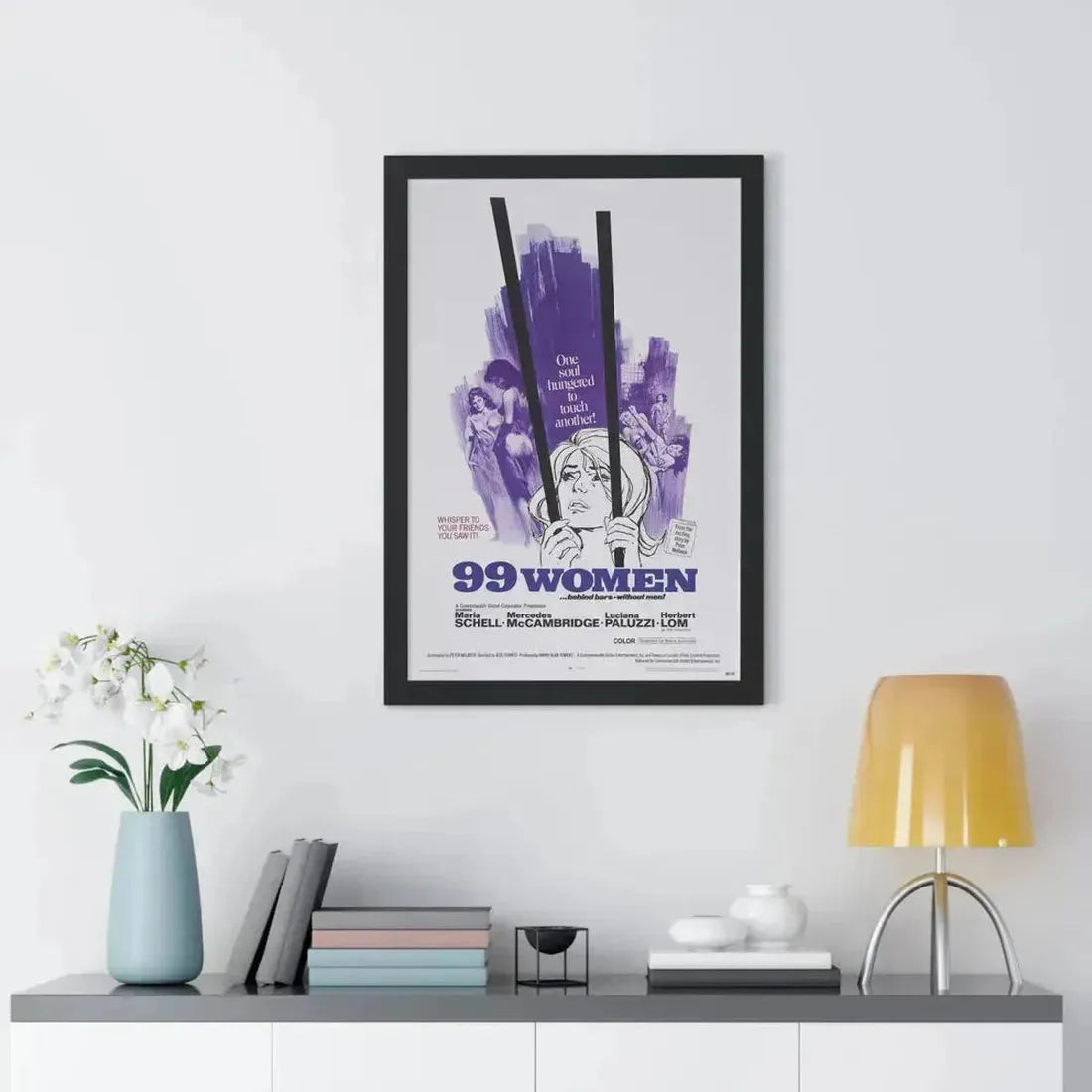 99 WOMEN 1969 - Framed Movie Poster - The Sticker Space