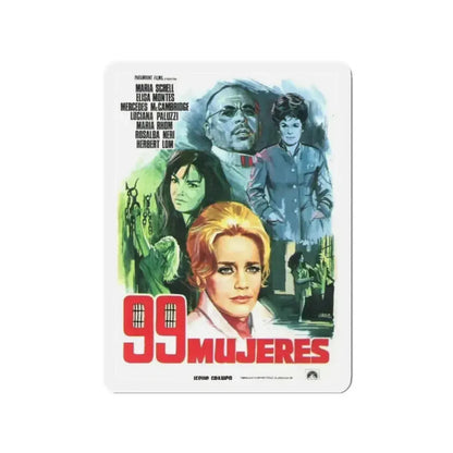 99 WOMEN (2) 1969 Movie Poster - Refrigerator Magnet 2 Inch - The Sticker Space