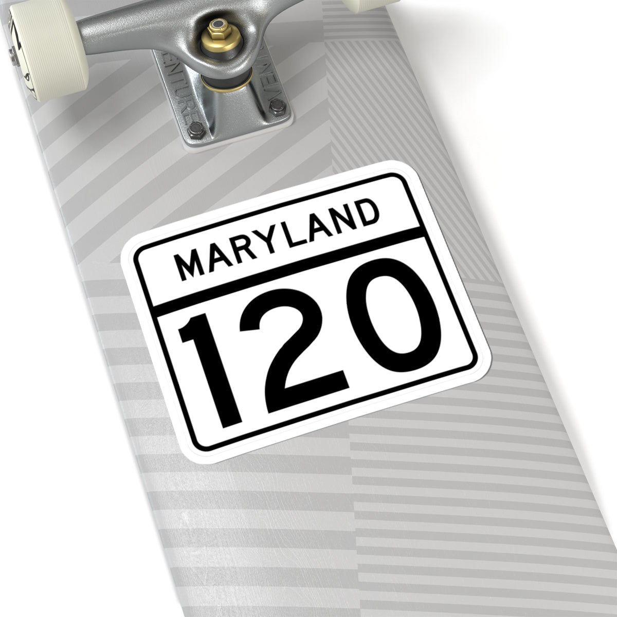 MD Route 120 (Maryland) (Road Sign) STICKER Vinyl Kiss-Cut Decal